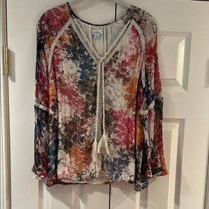 Floral Multicolor Women's Top